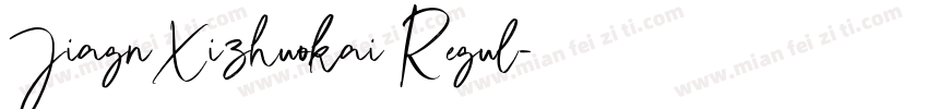 JiagnXizhuokai Regul字体转换